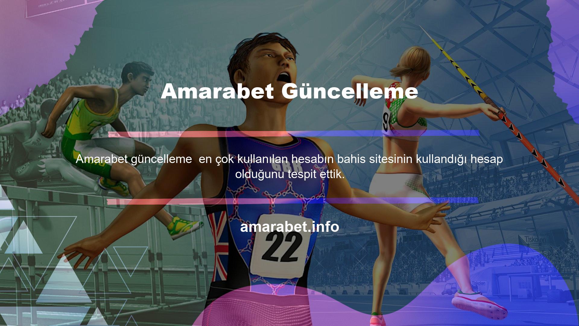 Türkiye'de ise Amarabet Twitter hesabını aktif olarak kullanırken kapsamlı adres güncellemeleri paylaşıyor