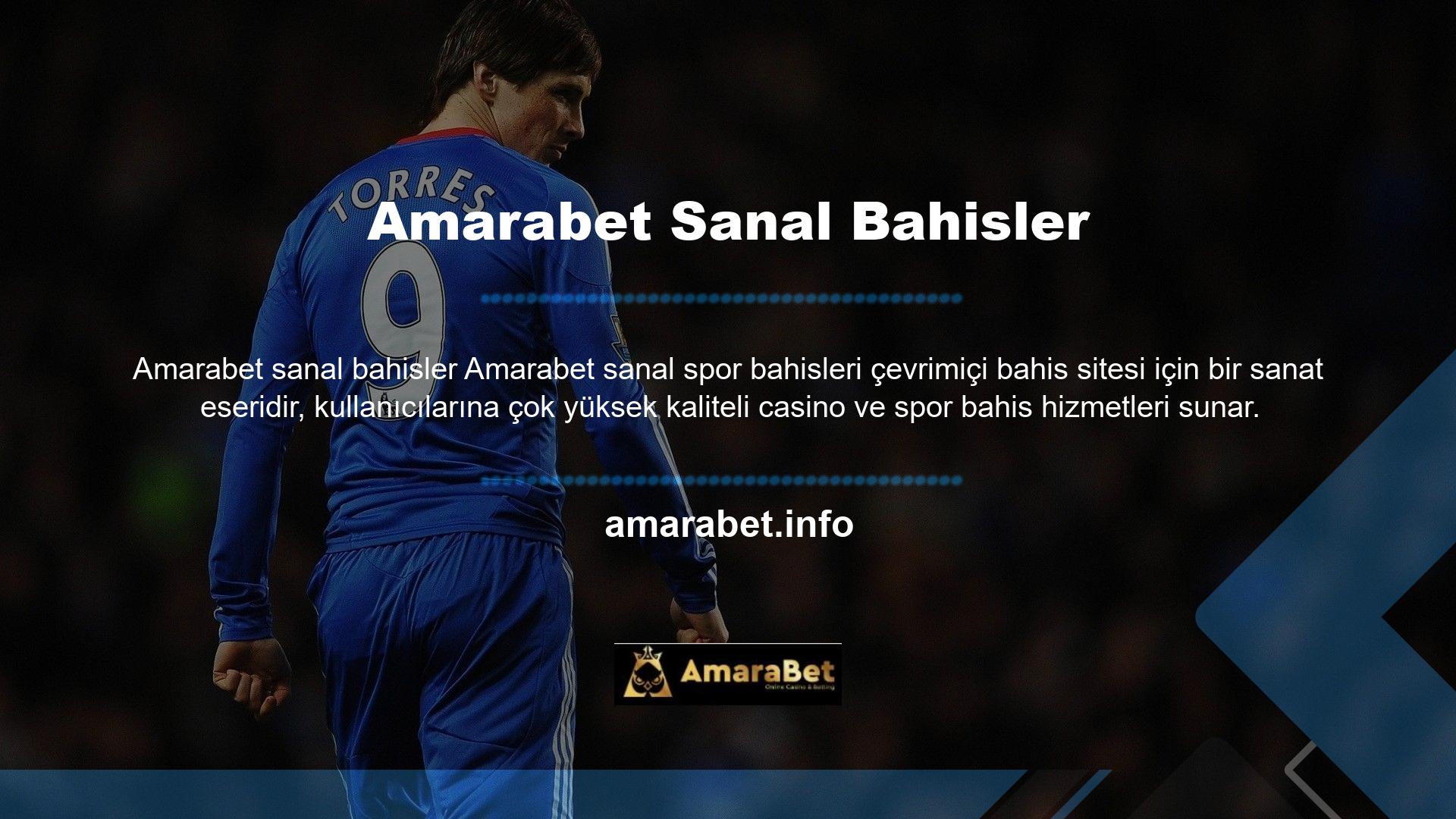 Amarabet casino oyunları para kazanmak için iyidir ve dünyanın en iyi oyun üreticilerinin web sitelerinde